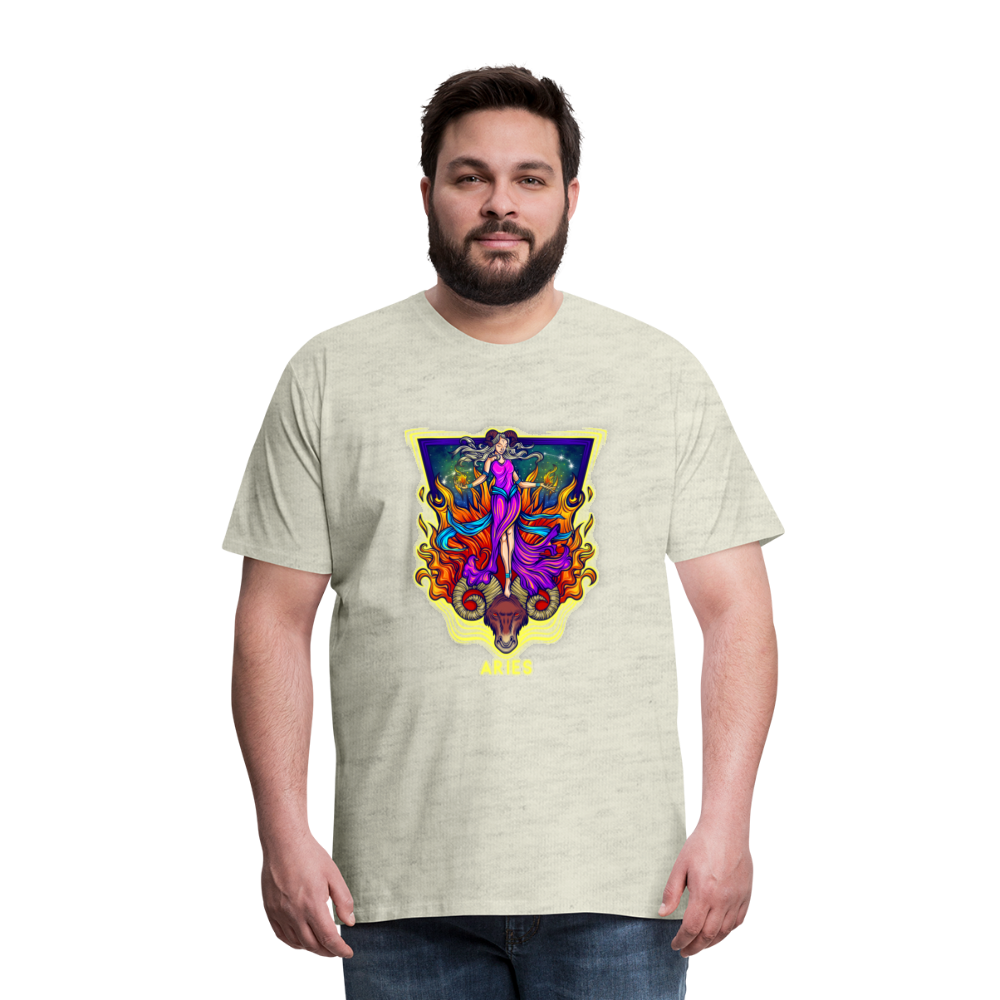 Men's Psychedelic Premium T-Shirt - heather oatmeal