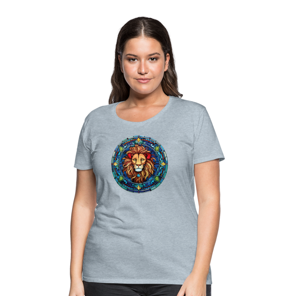 Women's Mosaic Leo Premium T-Shirt - heather ice blue