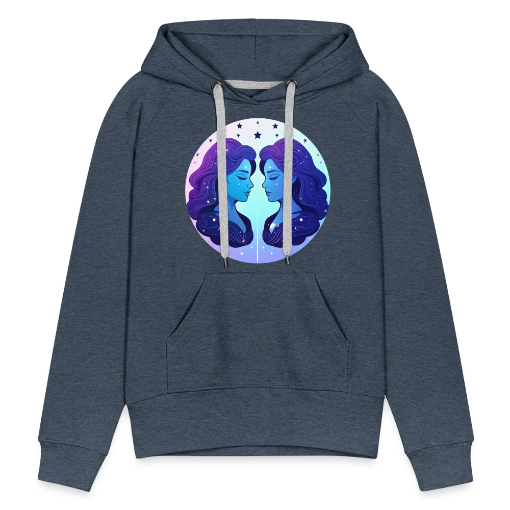 Women’s Magic Gemini Premium Hoodie - heather denim