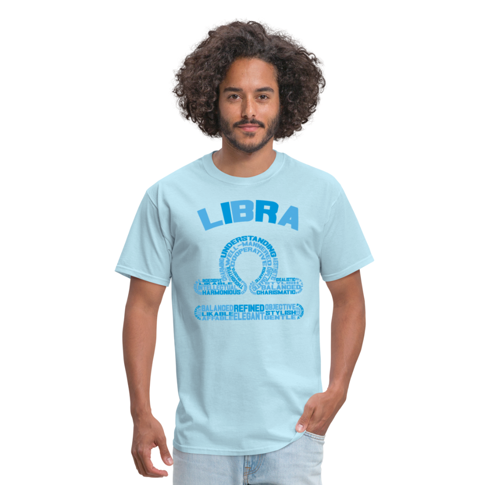 Men's Power Words Libra Classic T-Shirt - powder blue