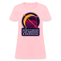 Thumbnail for Women's Glow Sagittarius T-Shirt - pink