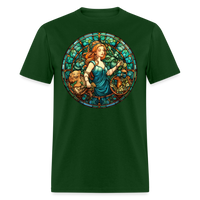 Thumbnail for Men's Mosaic Virgo Classic T-Shirt - forest green