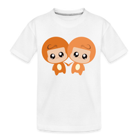 Thumbnail for Kid’s Bobbly Gemini Premium Organic T-Shirt - white