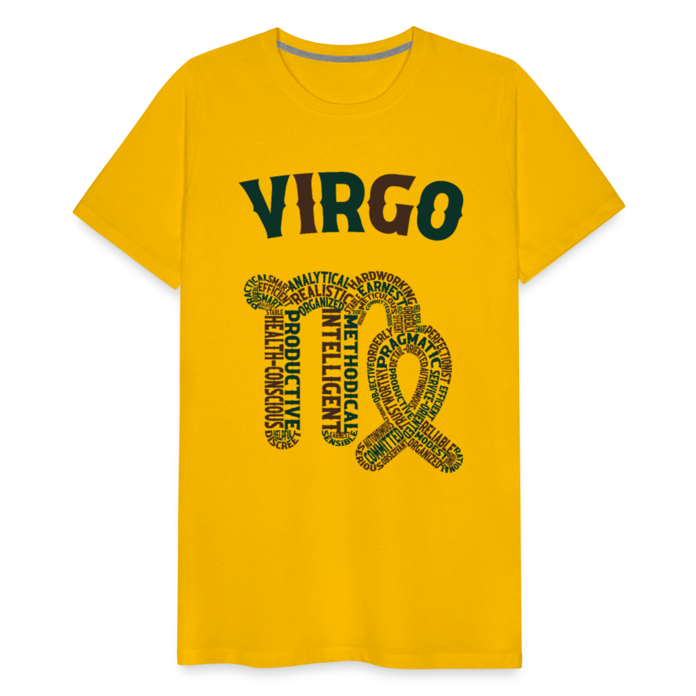 Men's Power Words Virgo Premium T-Shirt - sun yellow