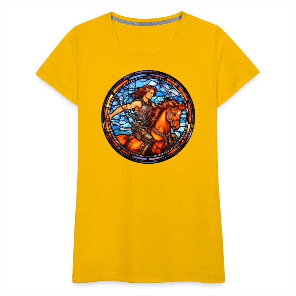 Women’s Mosaic Sagittarius Premium T-Shirt - sun yellow