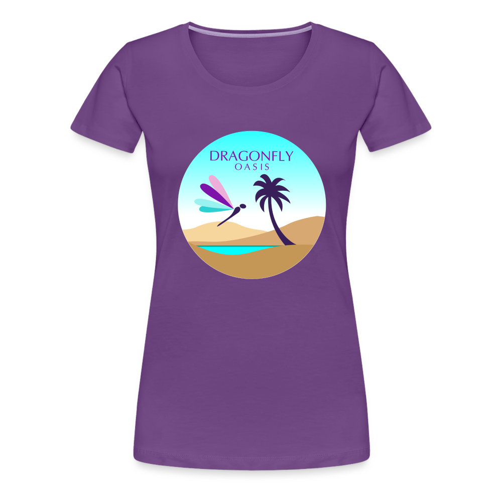 Women's Dragonfly Oasis V.2 Premium T-Shirt - purple