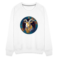 Thumbnail for Women’s Mythical Capricorn Premium Sweatshirt - white