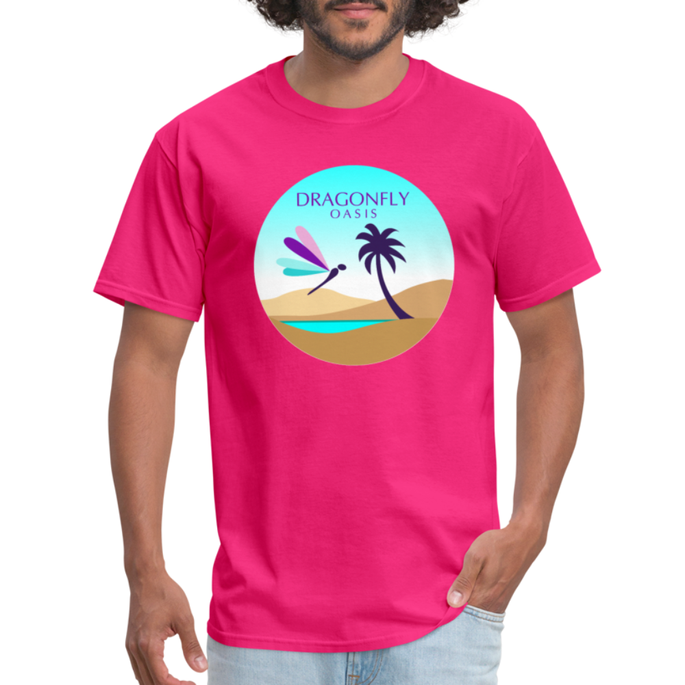 Men's Dragonfly 2nd Logo Classic T-Shirt - fuchsia