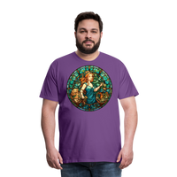 Thumbnail for Men's Mosaic Virgo Premium T-Shirt - purple