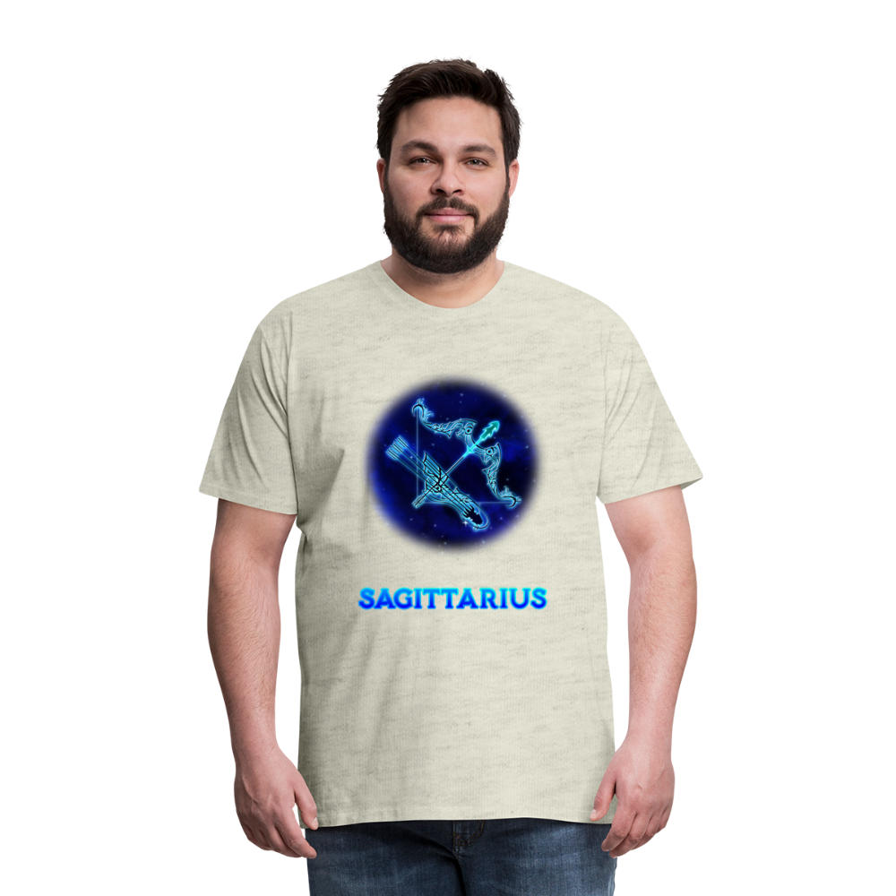 Men's Sagittarius Premium T-Shirt - heather oatmeal