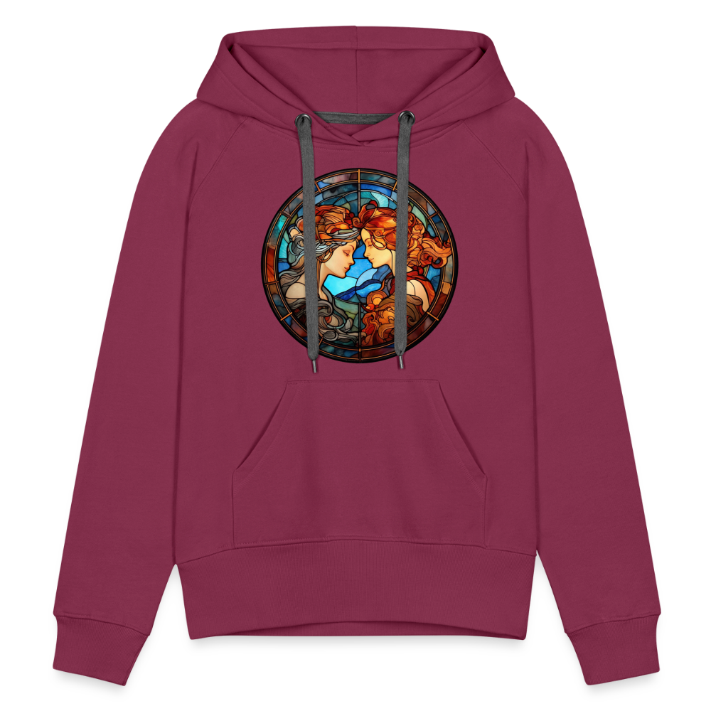 Women’s Mosaic Gemini Premium Hoodie - burgundy