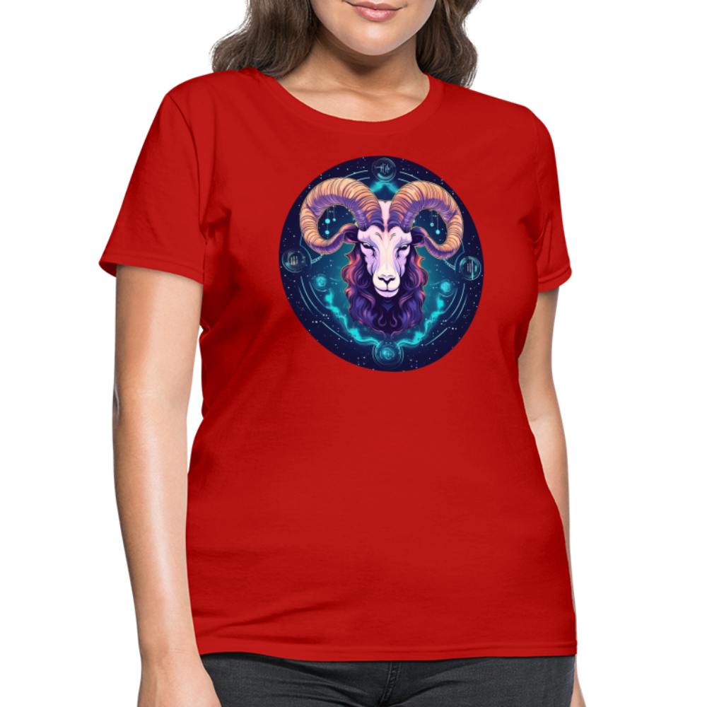 Women's Magic Capricorn T-Shirt - red