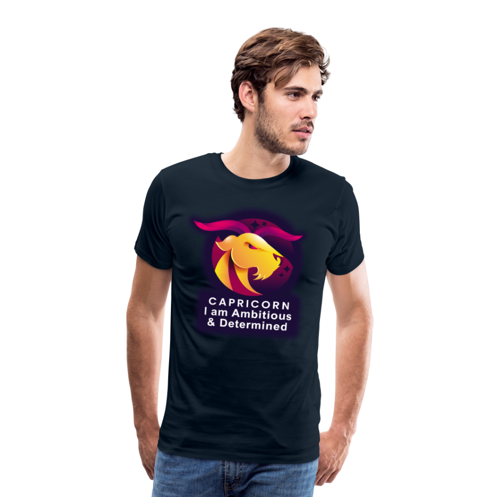 Men's Glow Capricorn Premium T-Shirt - deep navy