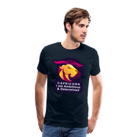 Thumbnail for Men's Glow Capricorn Premium T-Shirt - deep navy