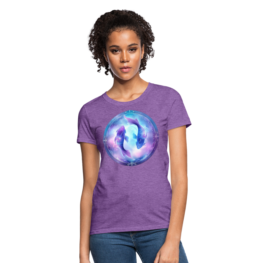 Women's Classic Pisces T-Shirt - purple heather