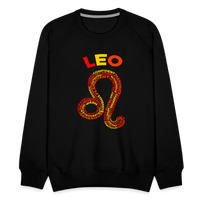 Thumbnail for Men's Power Words Leo Premium Sweatshirt - black