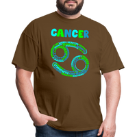 Thumbnail for Men's Power Words Cancer Classic T-Shirt - brown