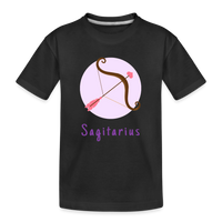 Thumbnail for Kid’s Astro Toon Sagittarius Premium Organic T-Shirt - black