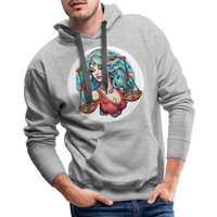 Thumbnail for Men’s Symbol Libra Premium Hoodie - heather grey