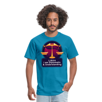 Thumbnail for Men's Glow Libra Classic T-Shirt - turquoise