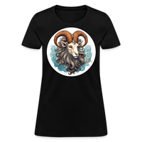 Thumbnail for Women's Symbol Capricorn T-Shirt - black