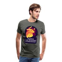 Thumbnail for Men's Glow Taurus Premium T-Shirt - asphalt gray