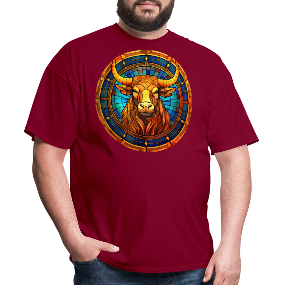 Men's Mosaic Taurus Classic T-Shirt - burgundy