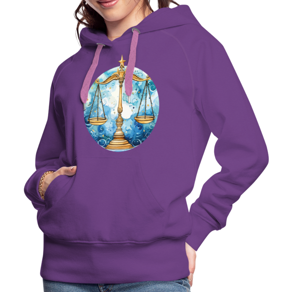 Women’s Mythical Libra Premium Hoodie - purple 