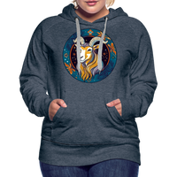 Thumbnail for Women’s Mythical Capricorn Premium Hoodie - heather denim