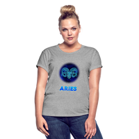 Thumbnail for Women's Aries Relaxed Fit T-Shirt - heather gray