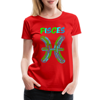 Thumbnail for Women's Power Words Pisces Premium T-Shirt - red