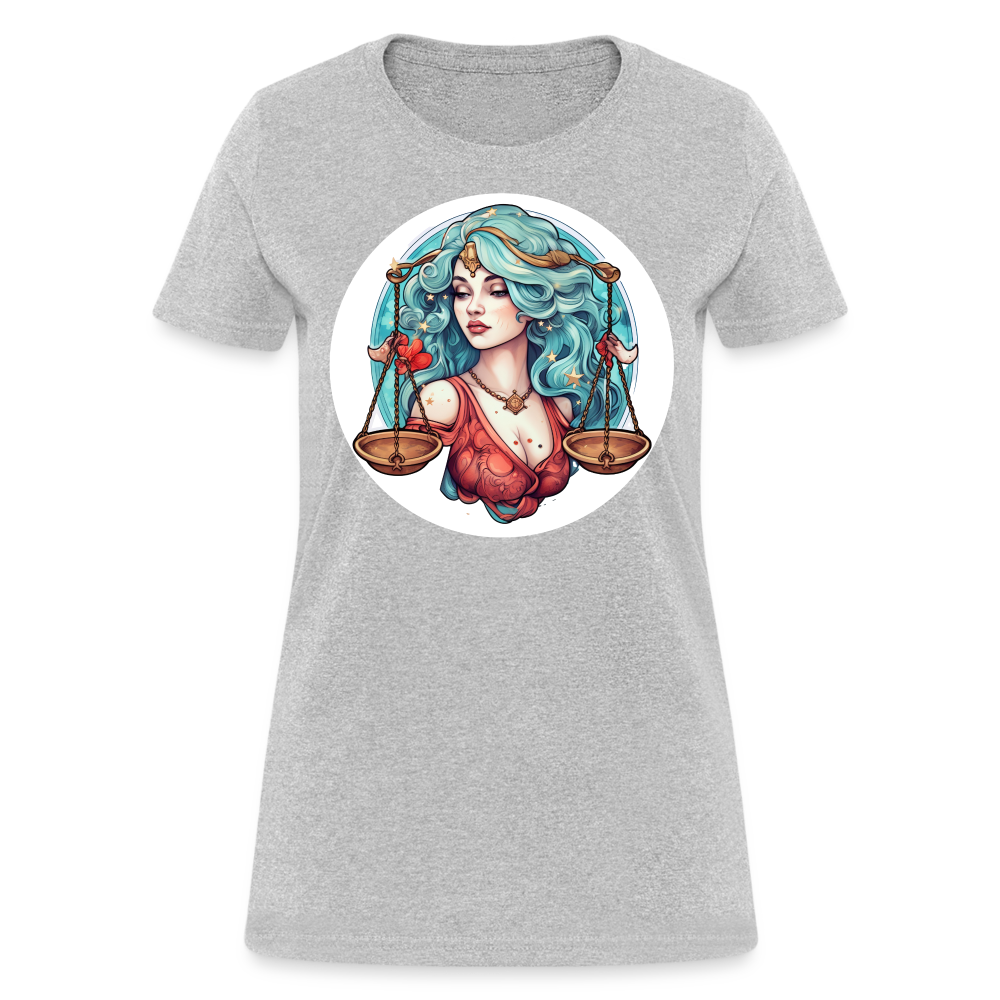 Women's Symbol Libra T-Shirt - heather gray