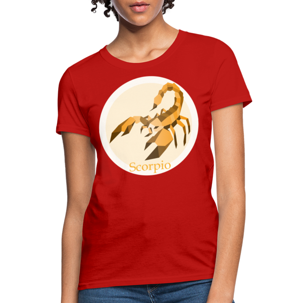 Women's Mosaic Scorpio T-Shirt - red