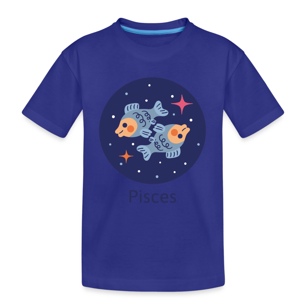 Kid’s Bluey Pisces Premium Organic T-Shirt - royal blue