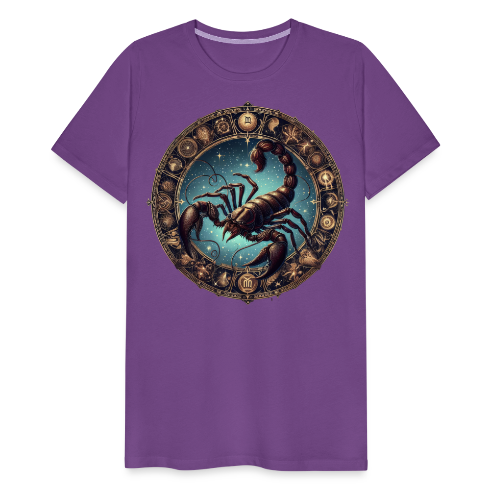 Men's Mythical Scorpio Premium T-Shirt - purple