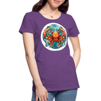 Thumbnail for Women’s Symbol Cancer Premium T-Shirt - purple