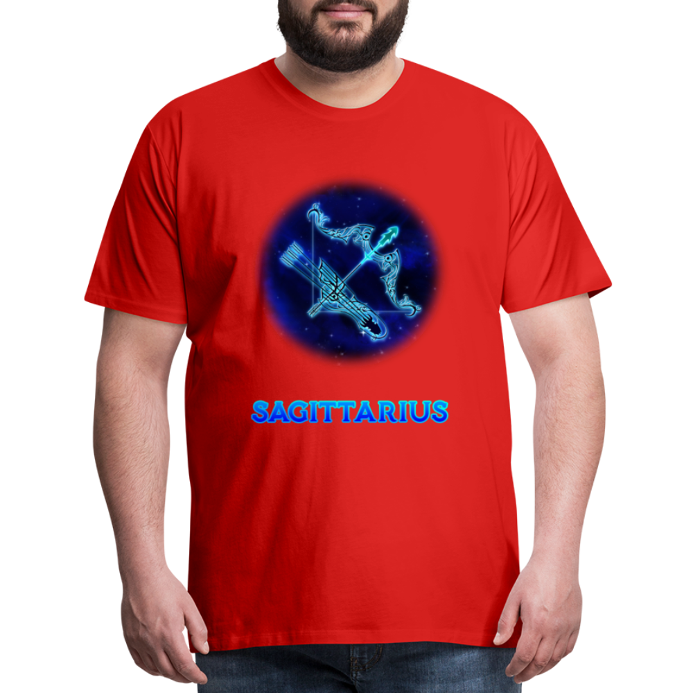 Men's Sagittarius Premium T-Shirt - red