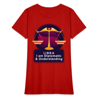 Thumbnail for Women's Glow Libra T-Shirt - red