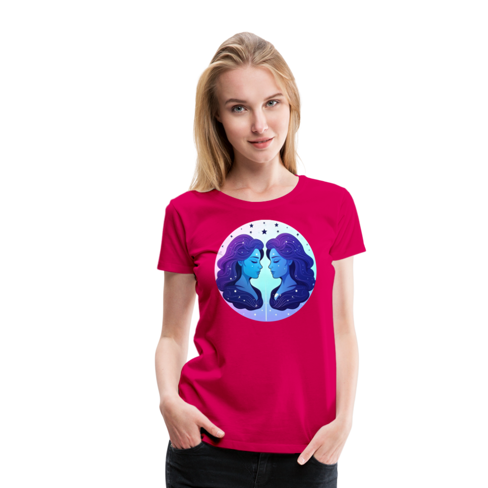 Women’s Magic Gemini Premium T-Shirt - dark pink