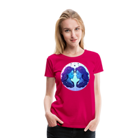 Thumbnail for Women’s Magic Gemini Premium T-Shirt - dark pink