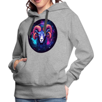 Thumbnail for Women’s Magic Aries Premium Hoodie - heather grey