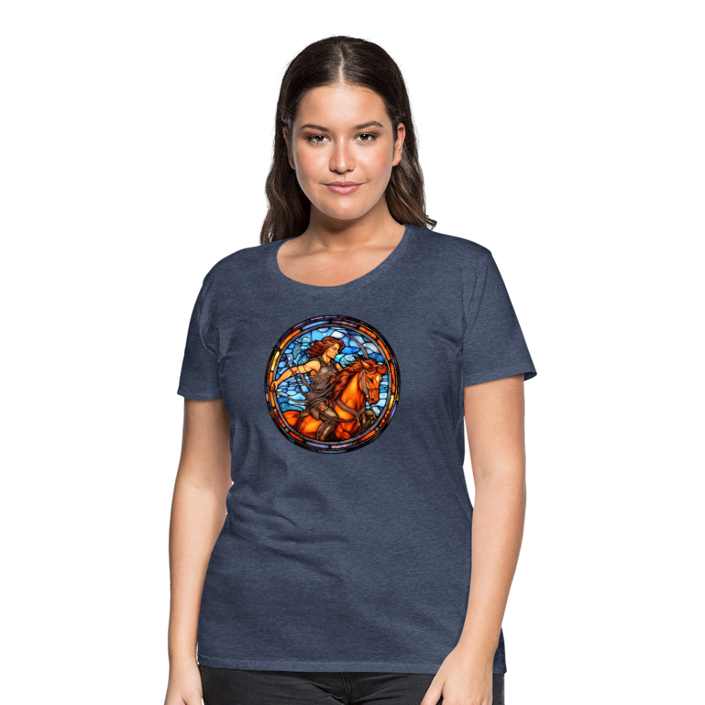 Women’s Mosaic Sagittarius Premium T-Shirt - heather blue