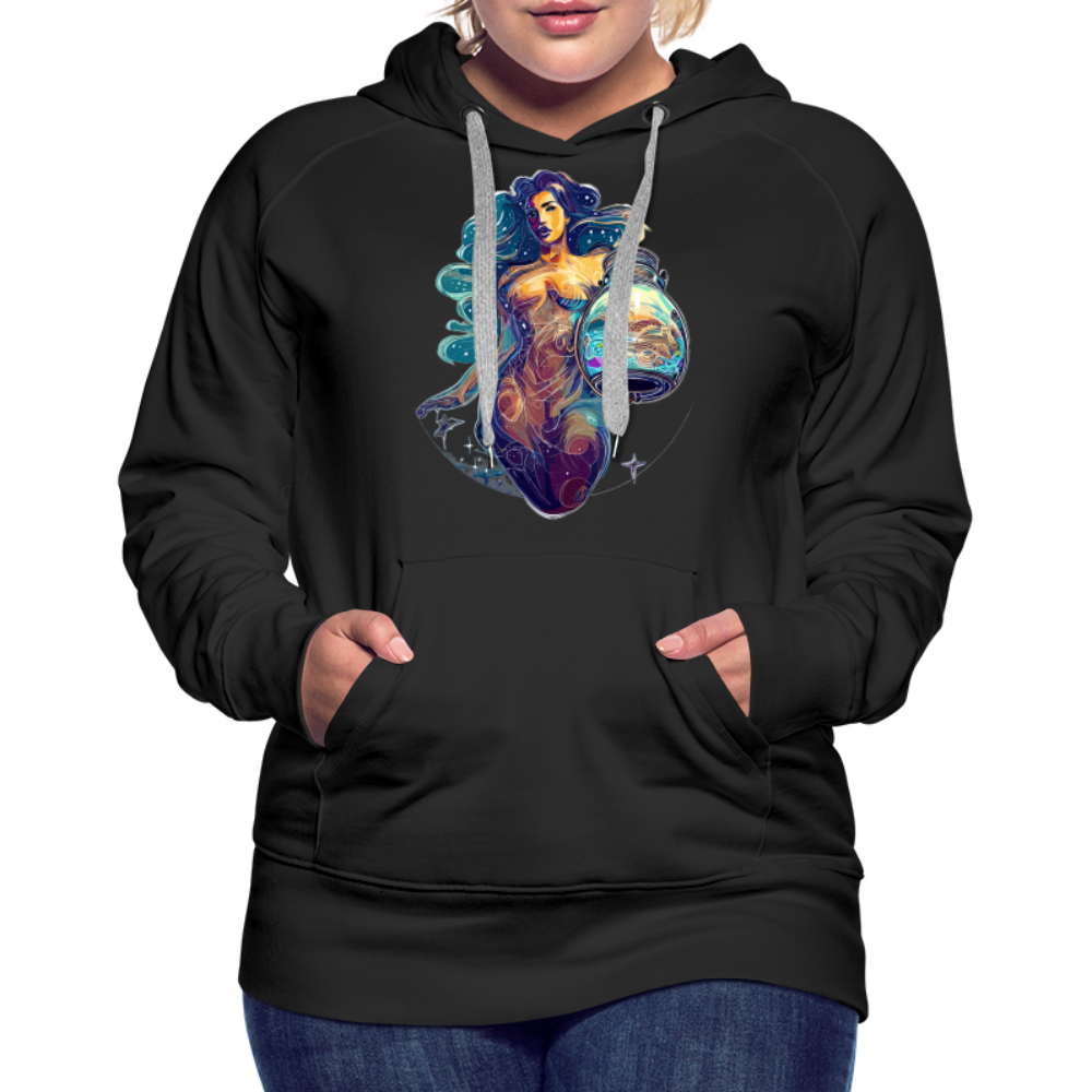 Women’s Mythical Aquarius Premium Hoodie - black