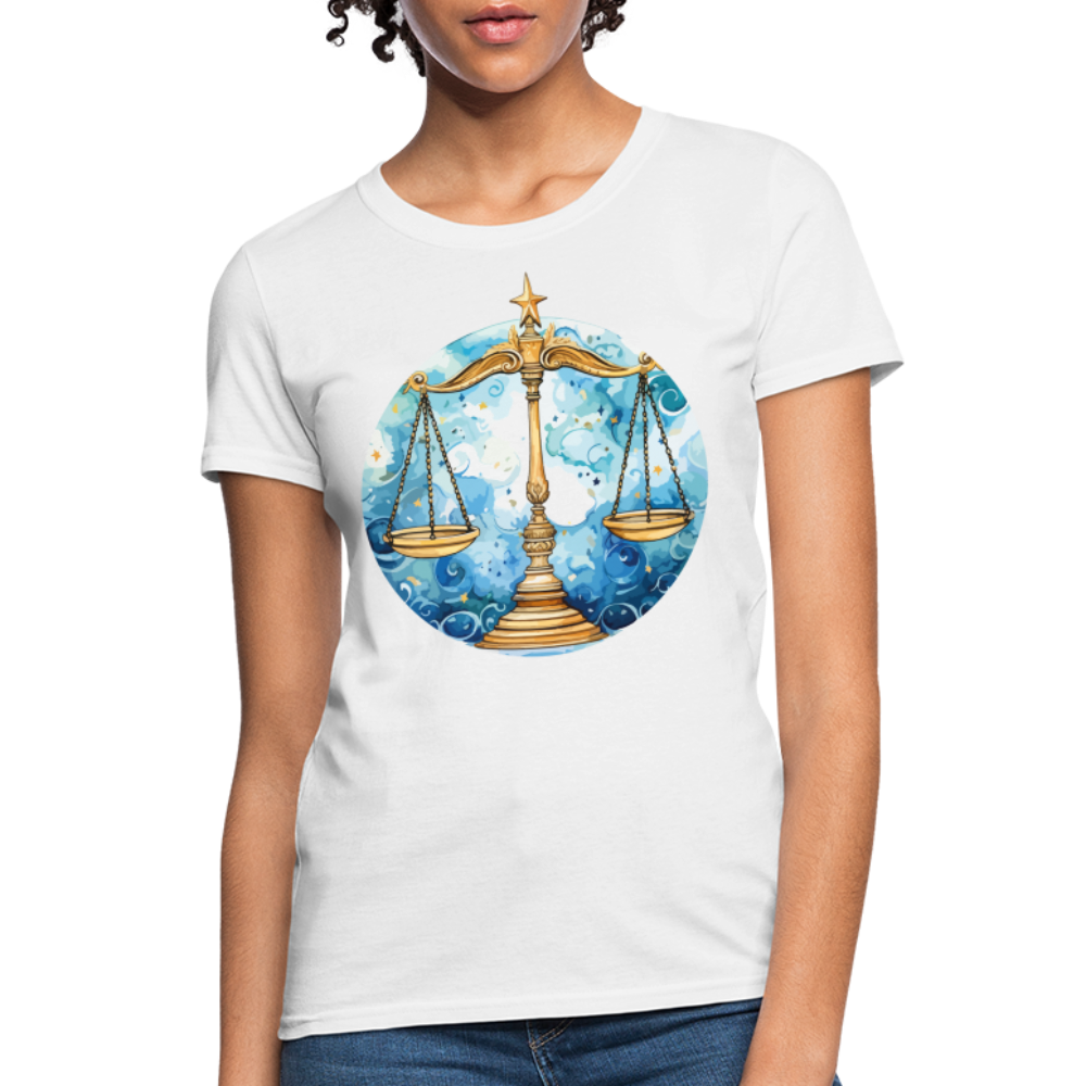 Women's Mythical Libra T-Shirt - white