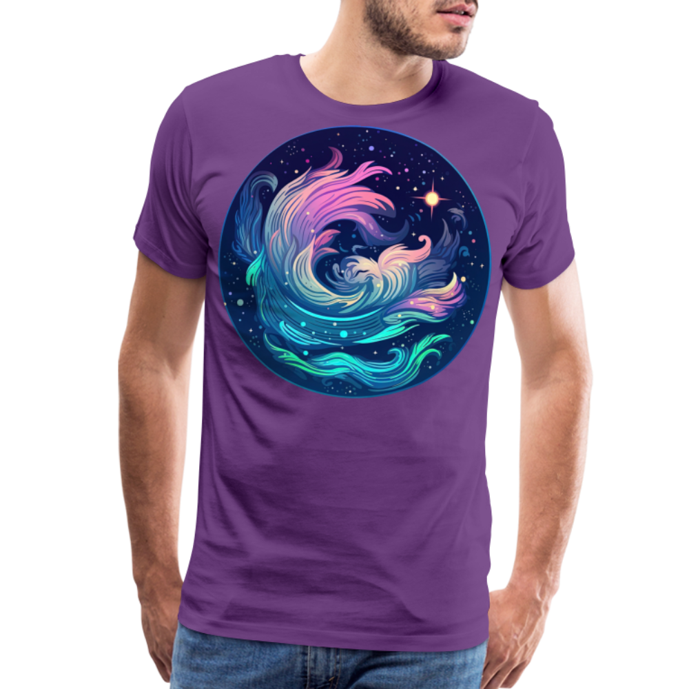 Men's Magic Aquarius Premium T-Shirt - purple