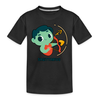 Thumbnail for Kid’s Cartoony Sagittarius Premium Organic T-Shirt - black