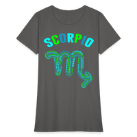 Thumbnail for Women's Power Words Scorpio T-Shirt - charcoal