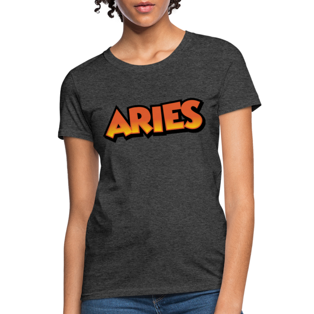 Women's Aries New Design T-Shirt - heather black