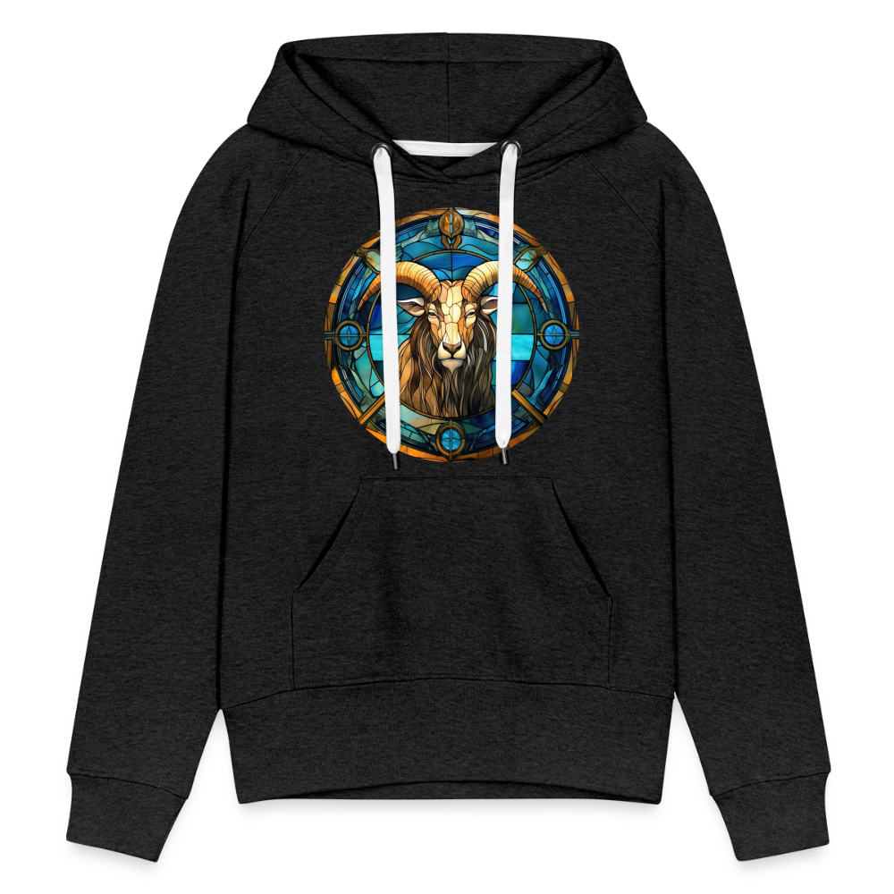 Women’s Mosaic Capricorn Premium Hoodie - charcoal grey