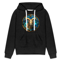 Thumbnail for Women’s Mosaic Capricorn Premium Hoodie - charcoal grey